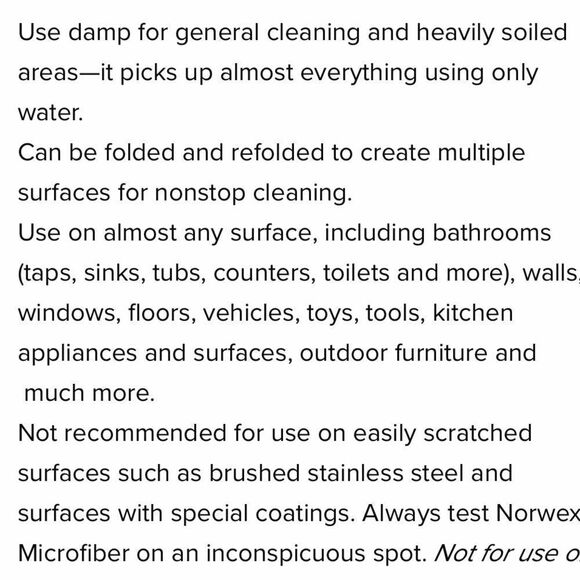 Norwex Bamboo Multipurpose Cloth Graphite/Green NWT - Picture 9 of 15